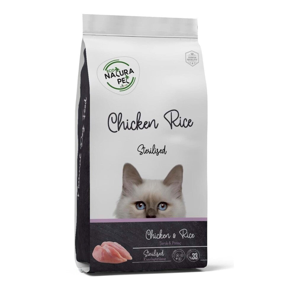 Eco Natura Tavuklu Kısırlaştırılmış Yetişkin Kedi Maması 15 KG | SRC: Barcode: 8682315522075